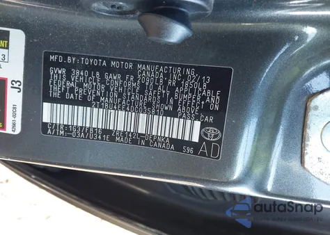 2013 Toyota Corolla Le from USA, damaged, VIN 2T1BU4EE4DC035810